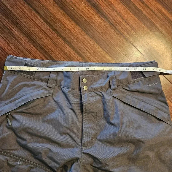 The North Face HyVent Dark Gray Mens Ski Snowboard Pants Sz L EUC - Picture 8 of 16